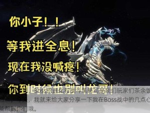 在网游的世界里，Boss的进化和战斗策略可是我们玩家们茶余饭后讨论的热点。今天，我就来给大家分享一下我在Boss战中的几点心得，希望能帮到你们哦。