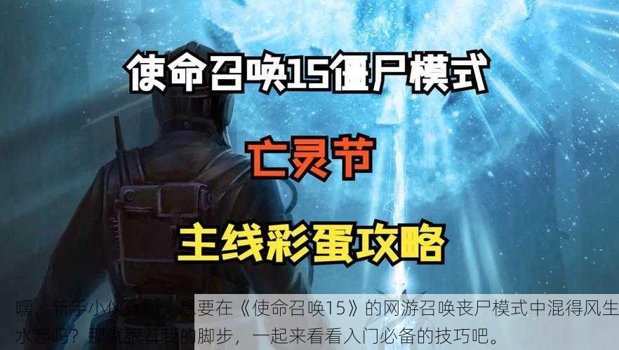 嘿,新手小伙伴们,想要在《使命召唤15》的网游召唤丧尸模式中混得风生水起吗?那就跟着我的脚步,一起来看看入门必备的技巧吧。